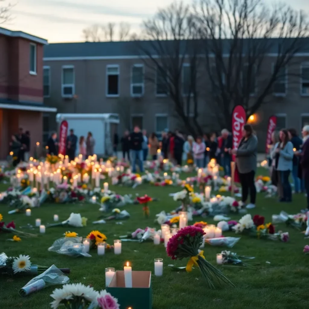 Candlelight vigil in the Bronx for a victim of school shooting