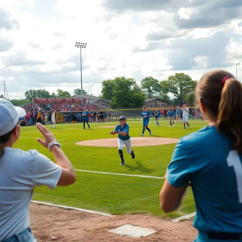 Cabell Midland team celebrating their WVSSAC championship win on the field.