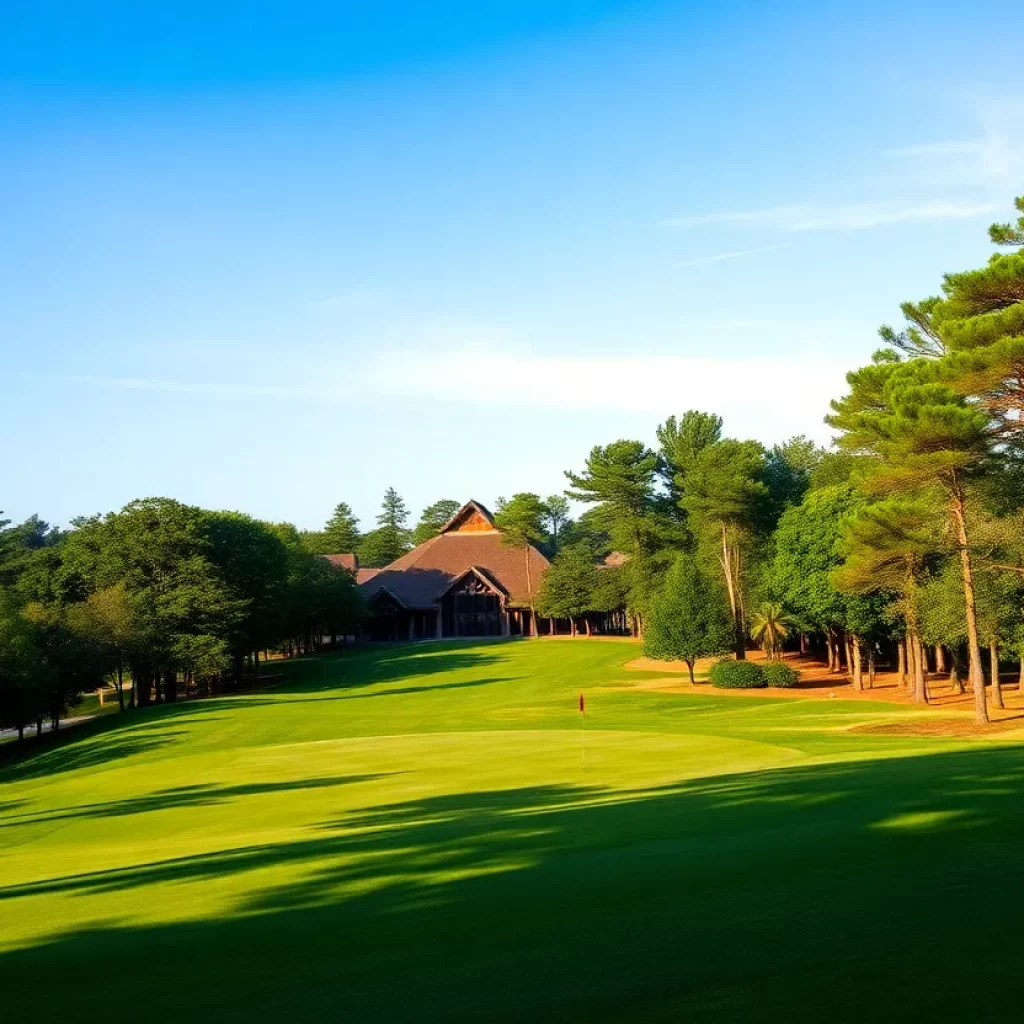 Golf course at California State Golf Championships