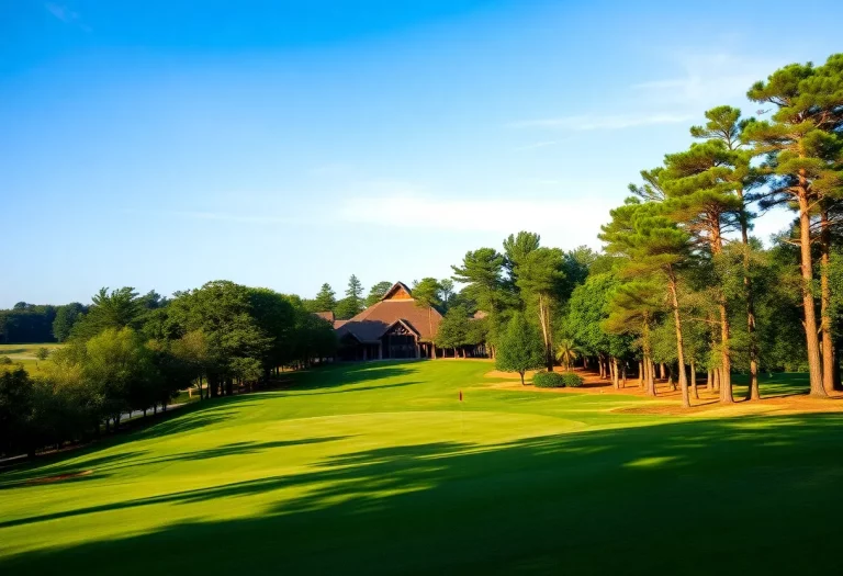 Golf course at California State Golf Championships