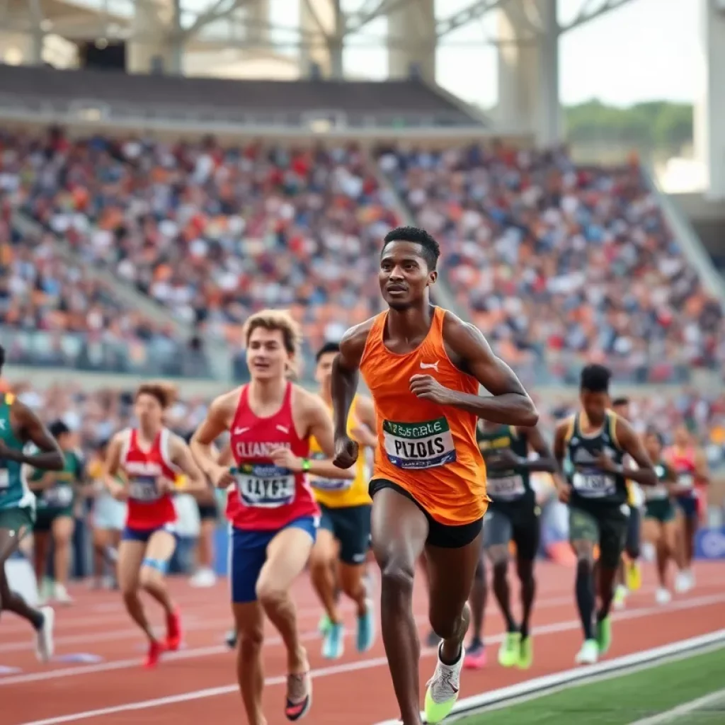 Athletes competing at the California State Track and Field Championships