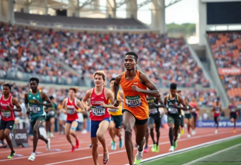 Athletes competing at the California State Track and Field Championships
