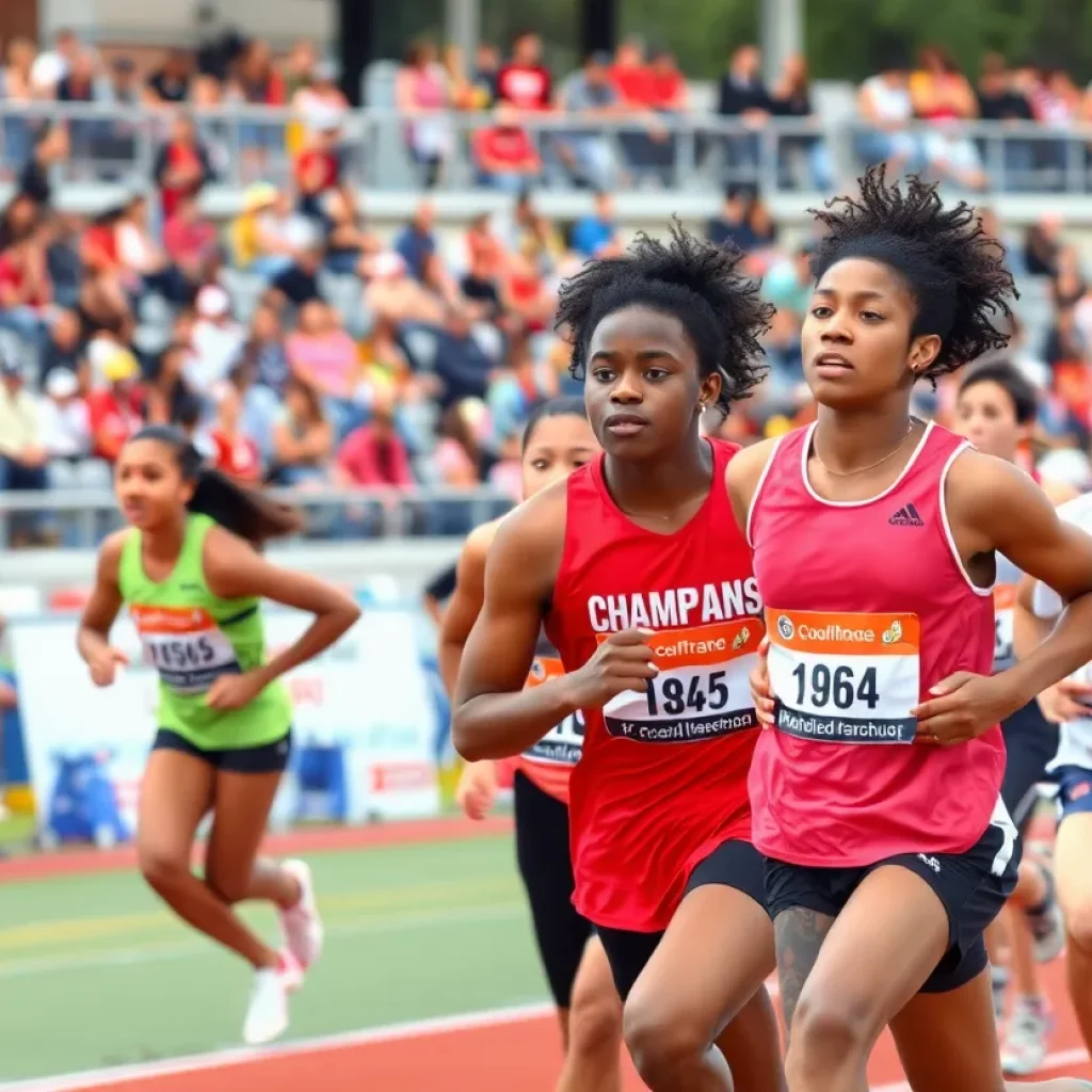 Athletes competing at California high school championship