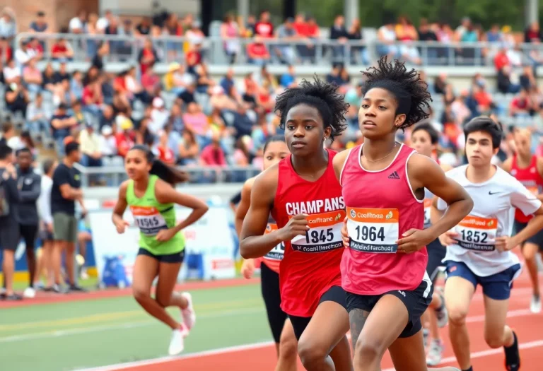 Athletes competing at California high school championship