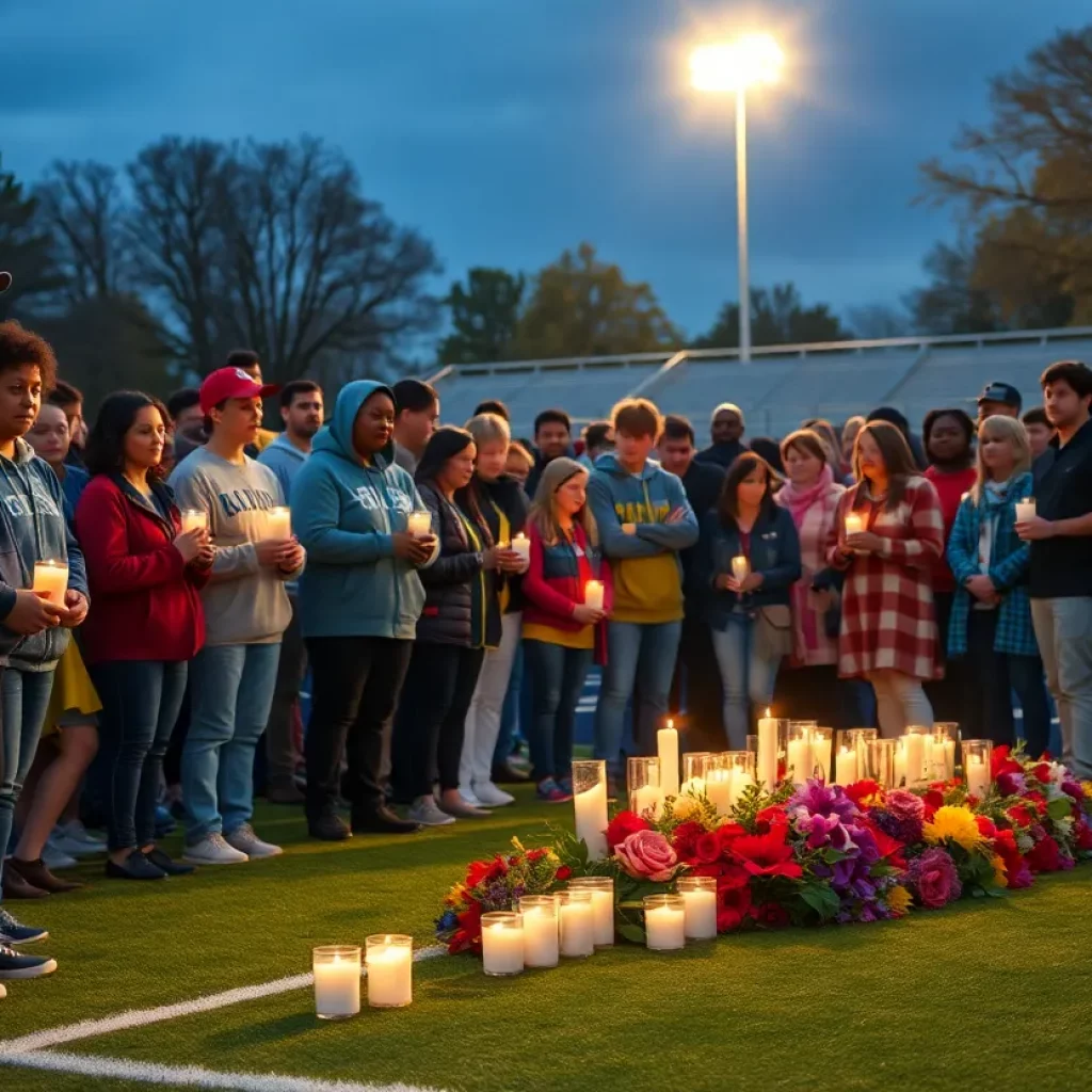 Vigils held for young football star in Camden community