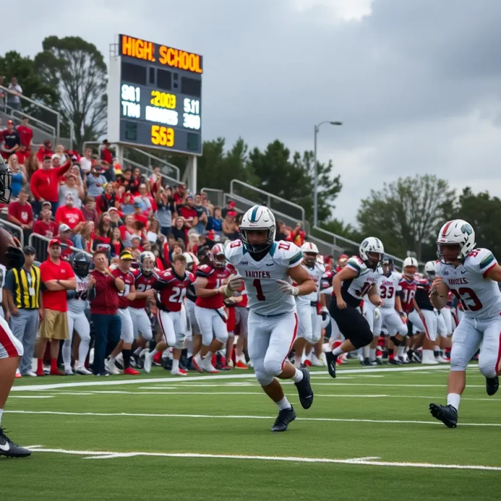 Archbishop Spalding Cavaliers during a football game