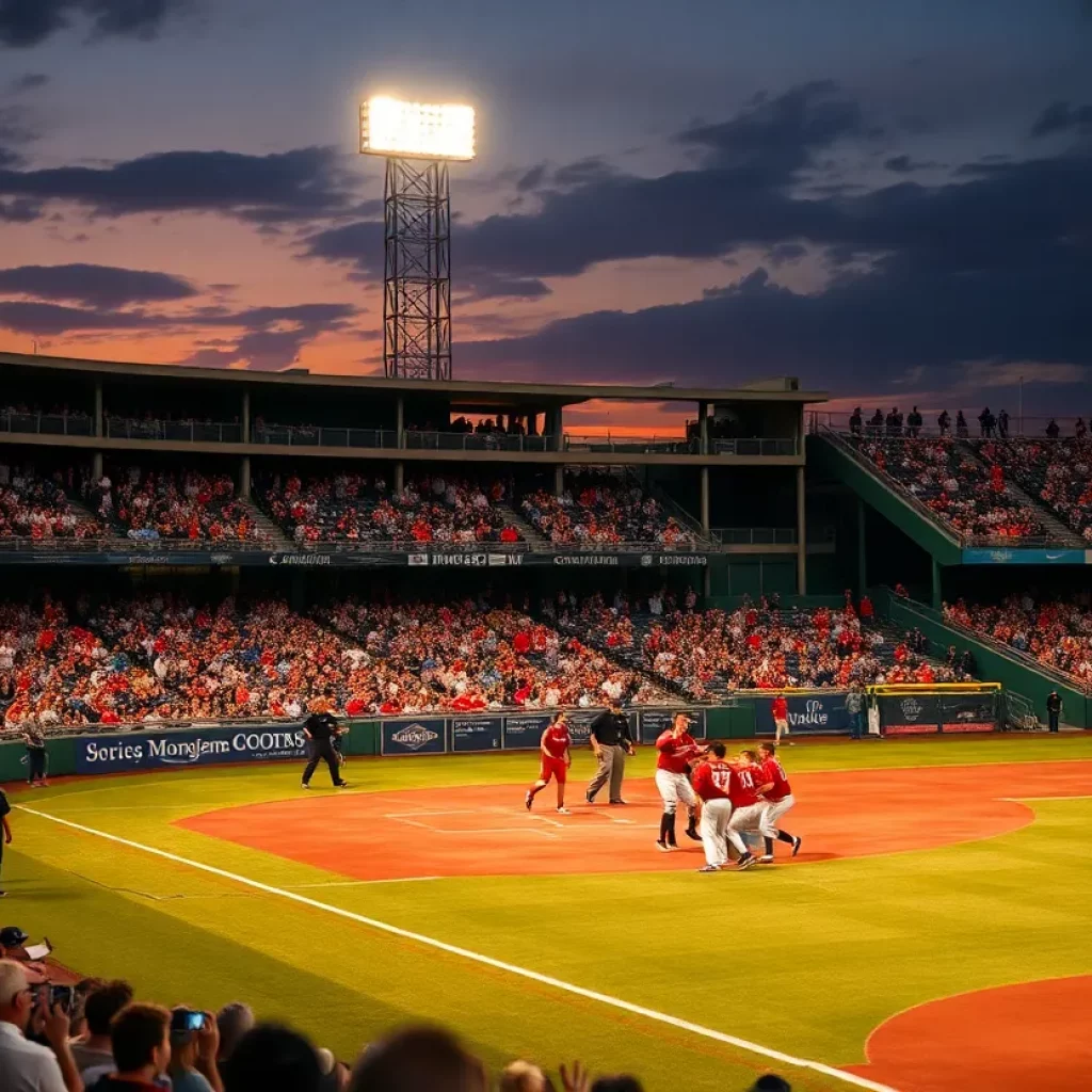 Cedar Cliff High School baseball team celebrating their championship win