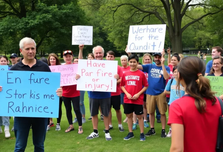Community members rallying together to support an athlete recovering from a shooting incident.