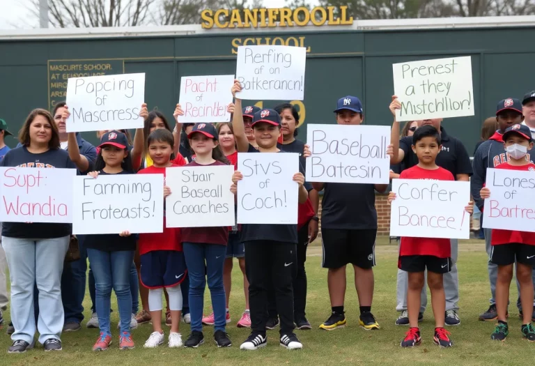 Parents and players rallying for their baseball coach's reinstatement