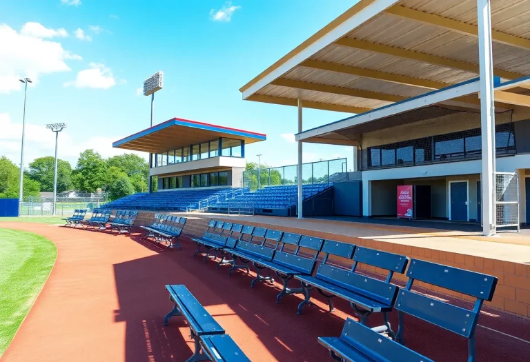 Upgraded baseball and softball facilities at Conway High School