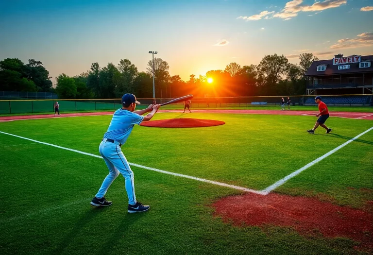 Coronado High School baseball players practicing on the field