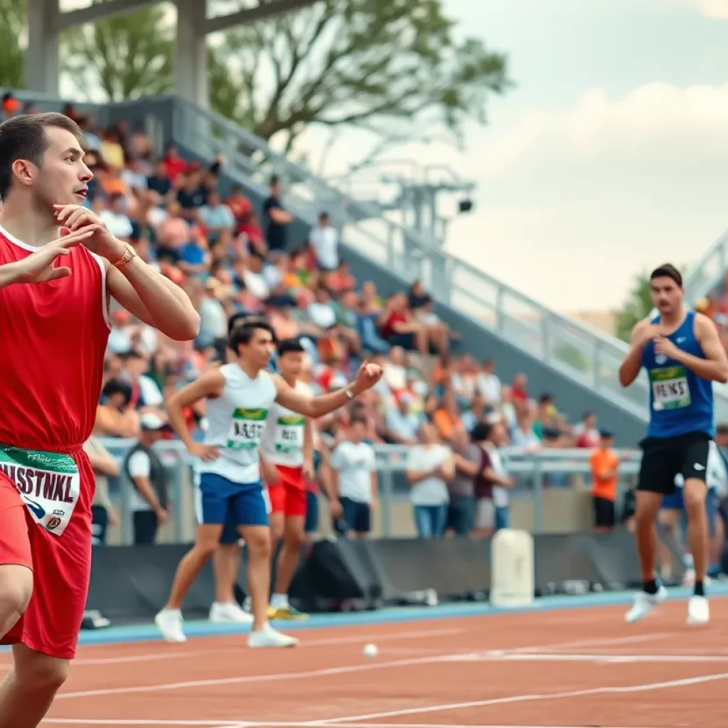 Athletes competing at the PIAA Track and Field Championships