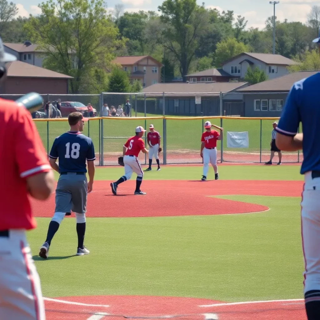 Gate City baseball team training in action