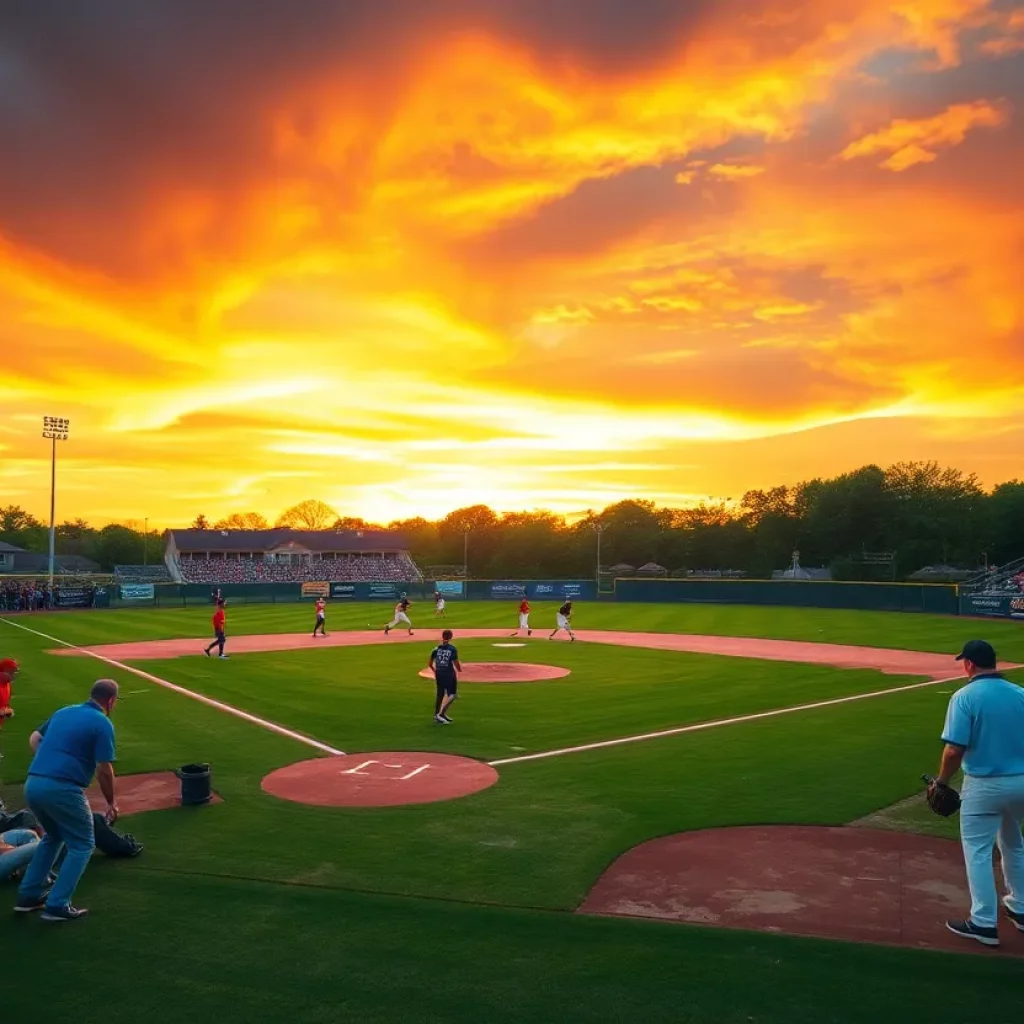 Players competing in high school baseball in Cedar Rapids