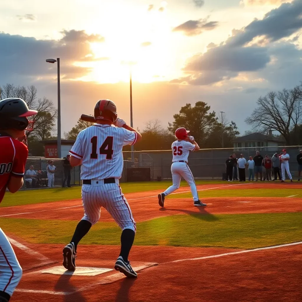 Exciting high school baseball game in Missouri
