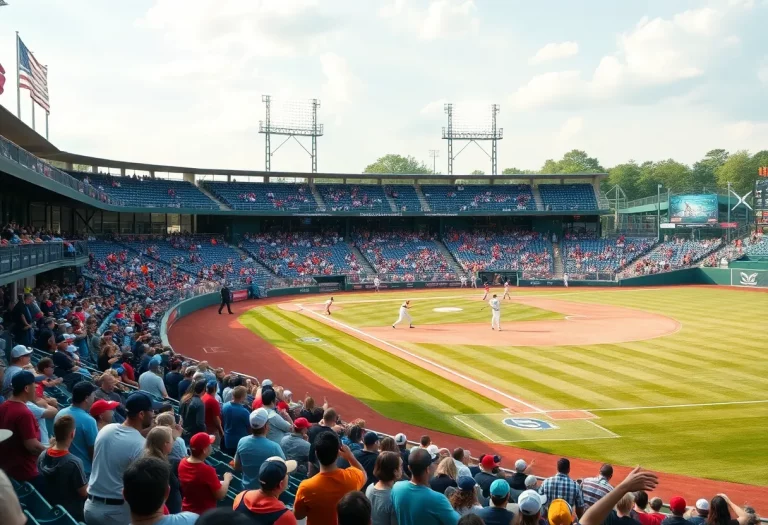 Fans enjoying high school baseball playoffs in a stadium