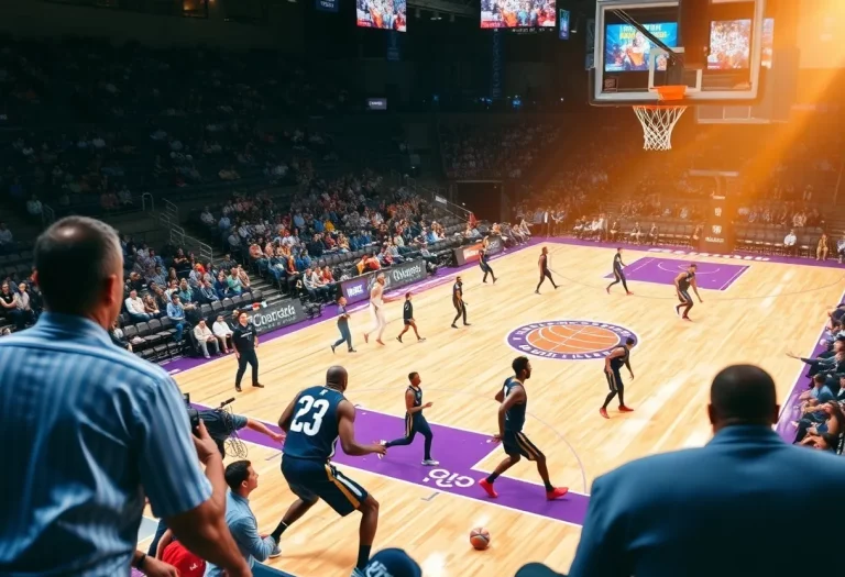 Basketball match between Indiana All-Stars and Kentucky All-Stars