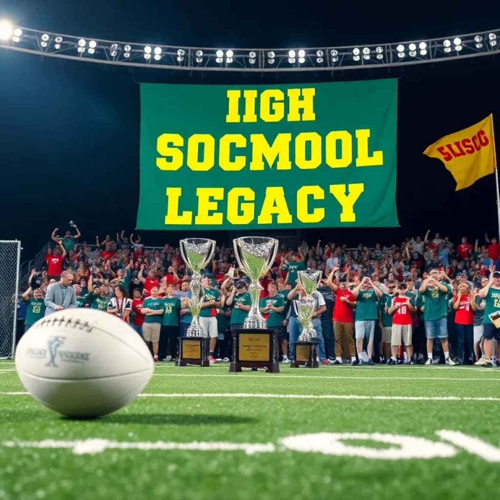 Celebration of football achievements in Georgia high school sports