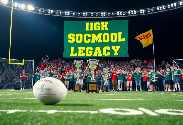 Celebration of football achievements in Georgia high school sports