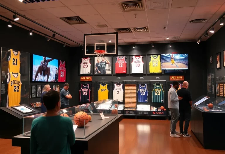 Interactive exhibit celebrating LaQuan Stallworth's basketball career