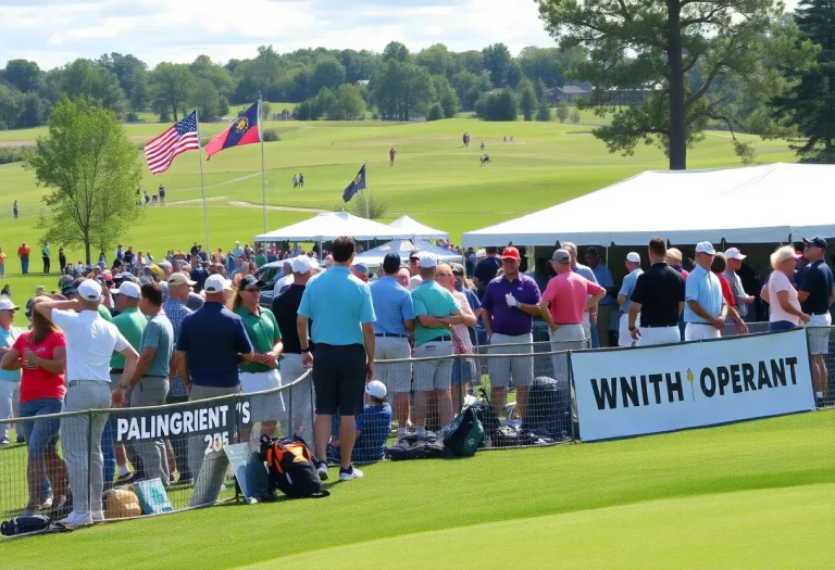 Crowd enjoying LIV Golf Chicago at Bolingbrook Golf Club