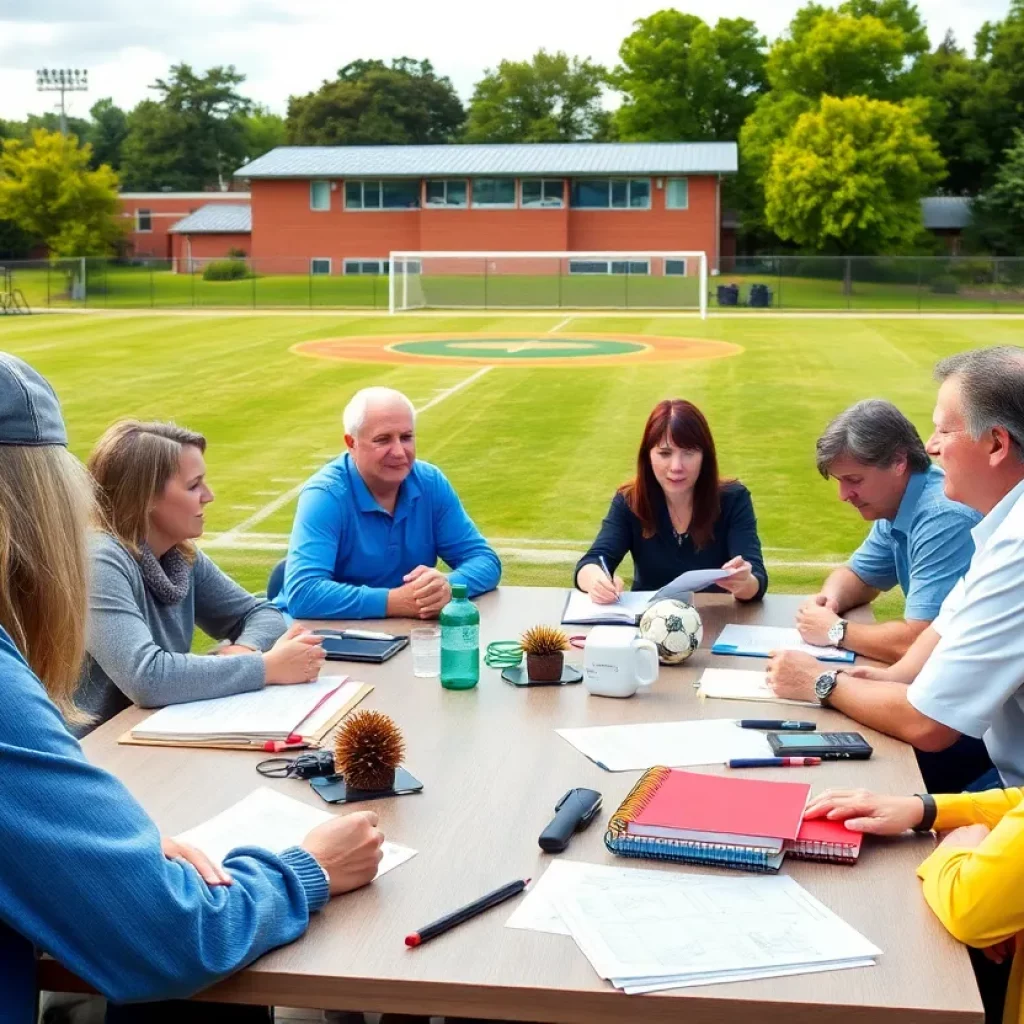 Marinette School Board meeting discussing updates