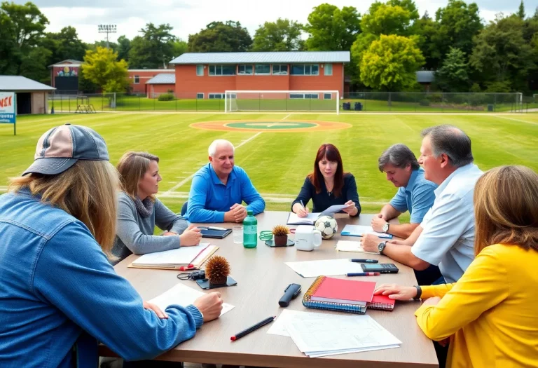 Marinette School Board meeting discussing updates