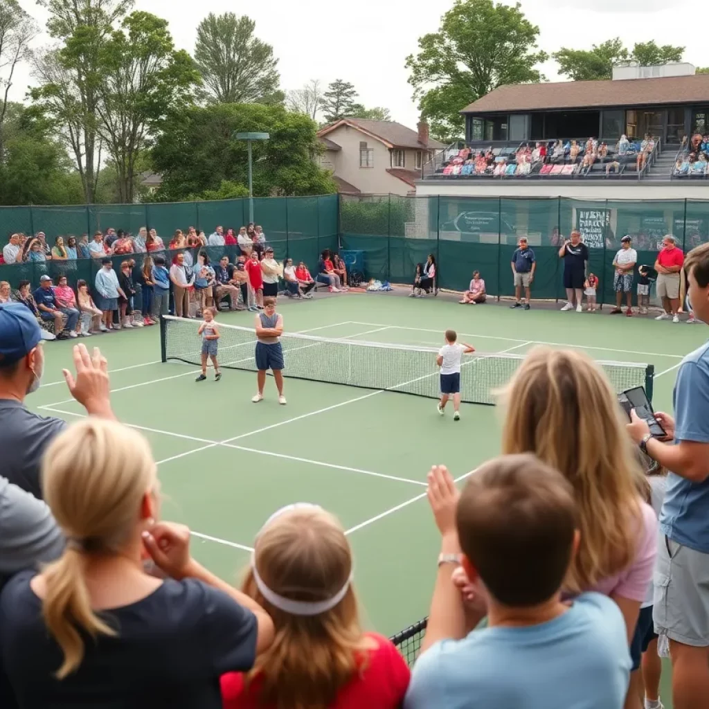 Local tennis match at VHSL State Championships in Marion