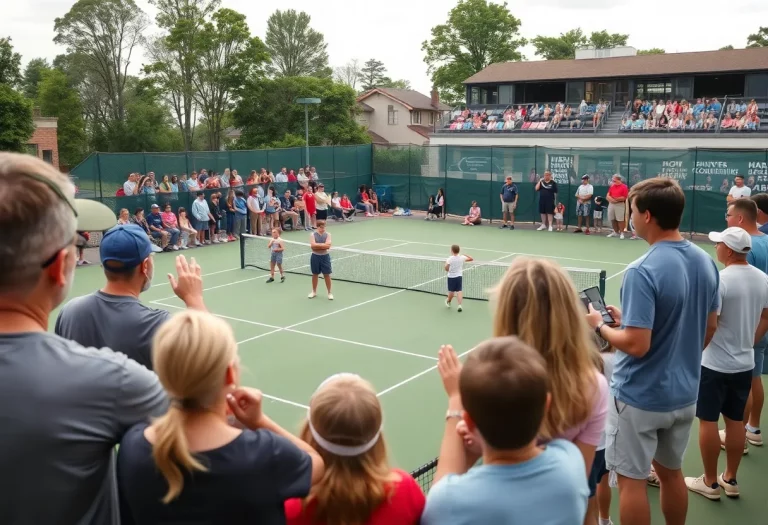Local tennis match at VHSL State Championships in Marion