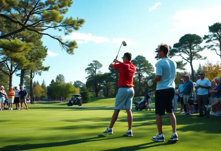 High school athletes competing in the All-Star Golf Event at Midland Country Club