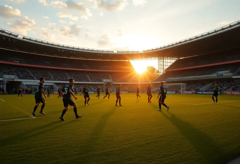 Midland area soccer players on the field