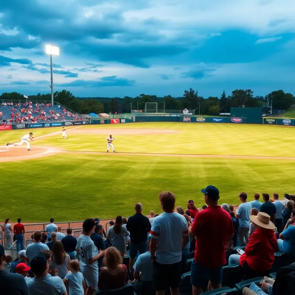 Players competing in the Ohio High School Baseball regional tournament