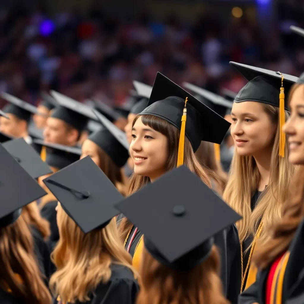 Graduation ceremony showcasing resilience and community support