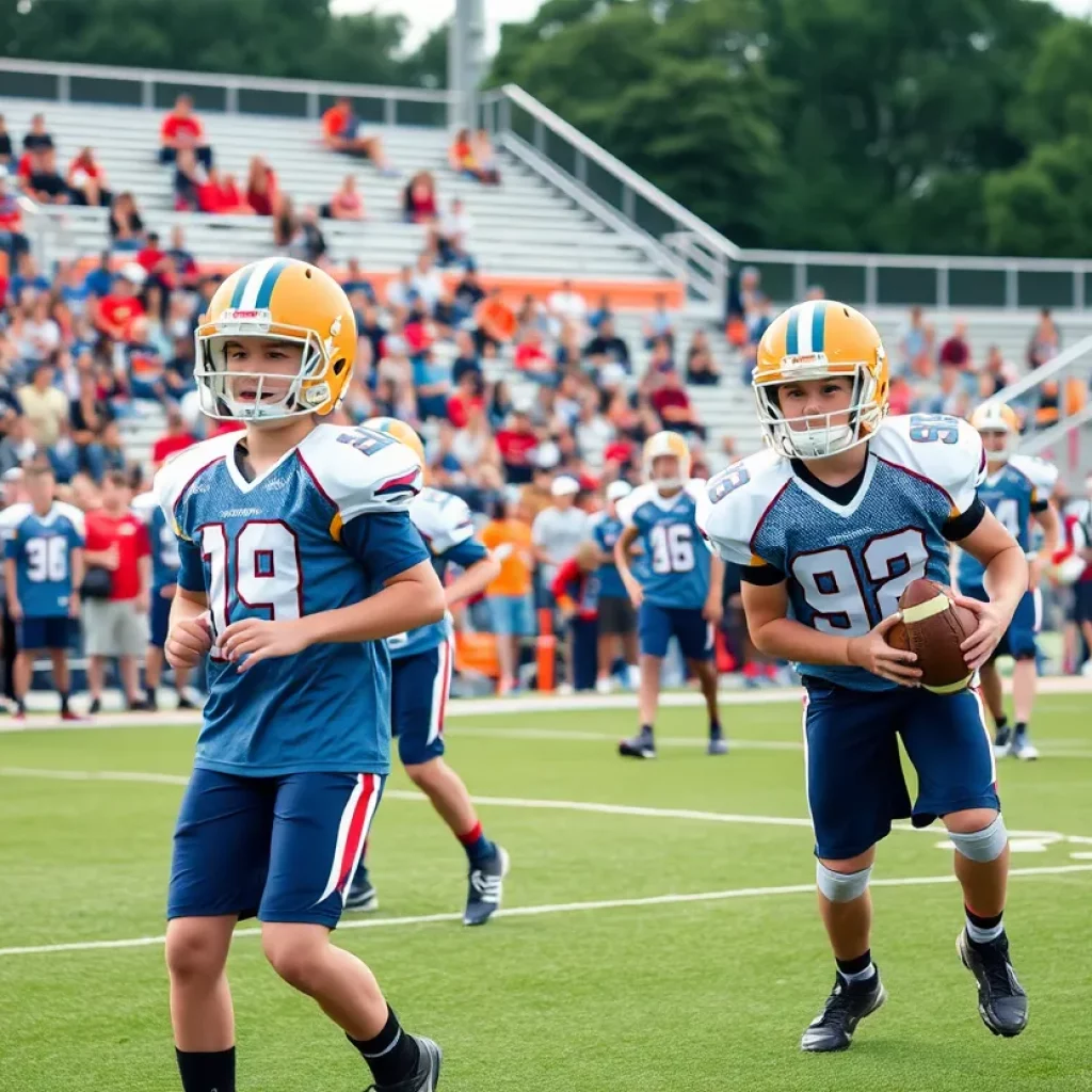 Young athletes showcasing their skills at the Rivals Five-Star Showcase