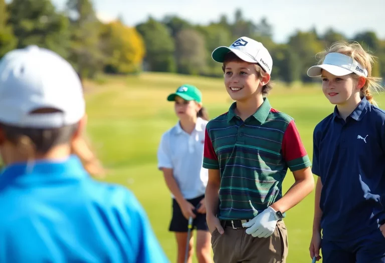 Young athletes competing in the South Dakota High School Golf Championships.