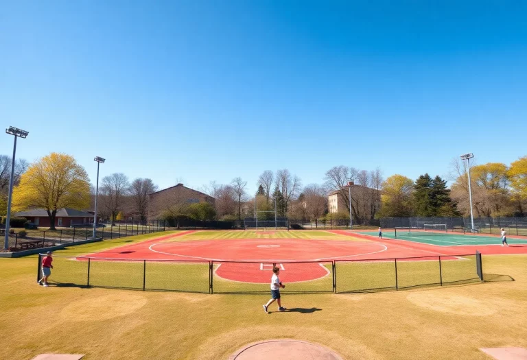 Athletes competing in different spring sports during the tournament