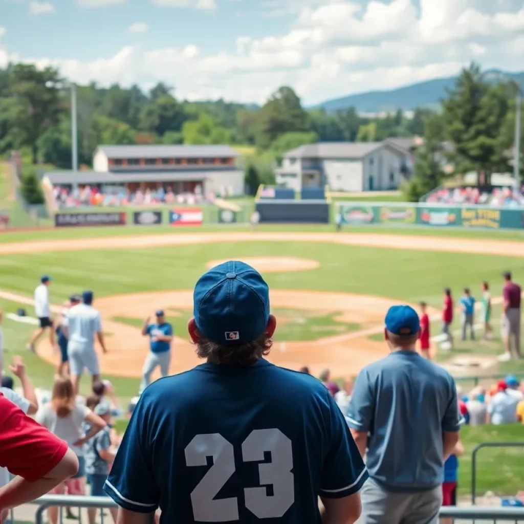 Fans enjoying the Twin State Baseball Classic at Forbes Field