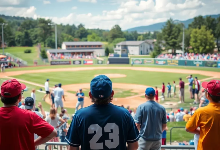 Fans enjoying the Twin State Baseball Classic at Forbes Field