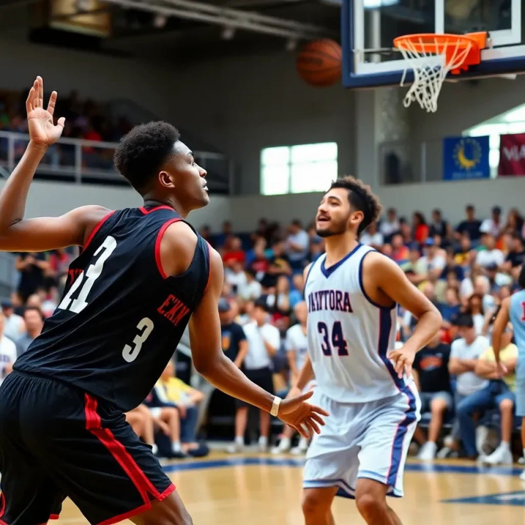 Valley Vista players celebrating their victory in the Lady Extravaganza Championship.