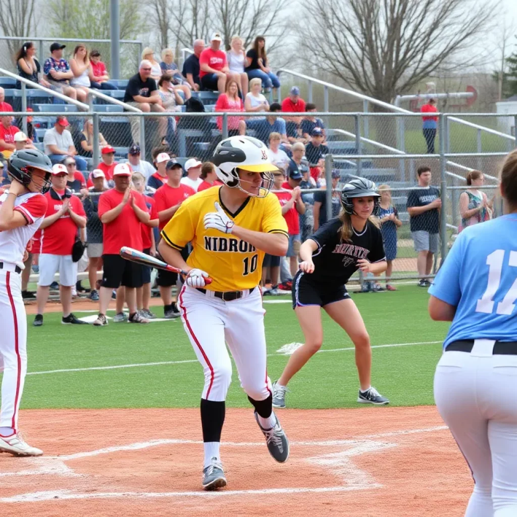 High school athletes in action during Vermont spring playoffs