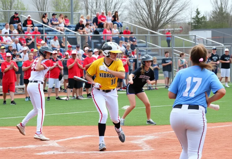 High school athletes in action during Vermont spring playoffs