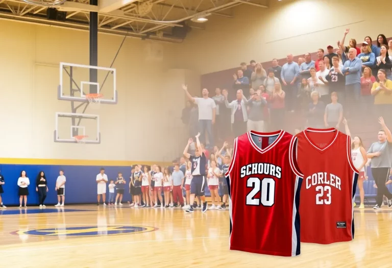 Collage depicting the essence of high school basketball in Will County.