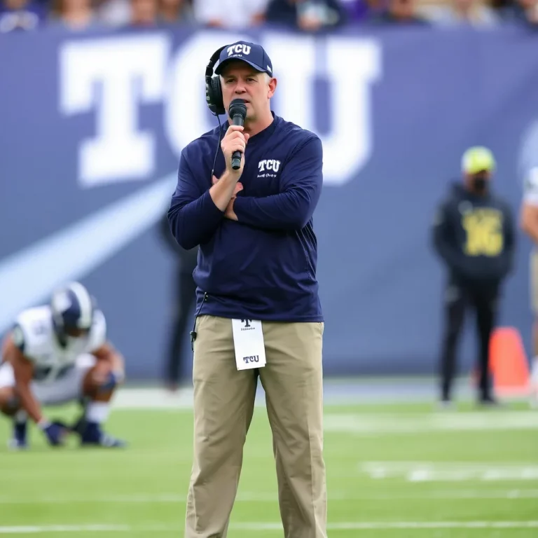Fort Worth's TCU Coach Discusses Play Calling Changes Amid Michigan's Sign-Stealing Saga