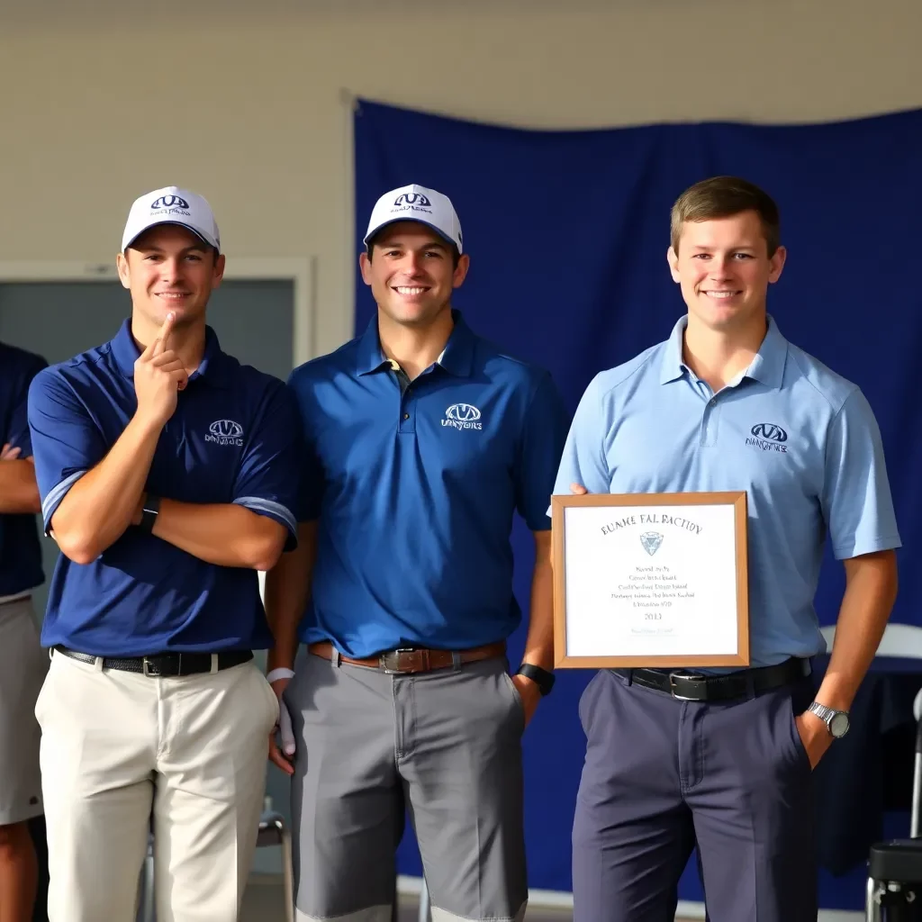 Men's Golf Team Celebrates Academic Achievement Among Top NCAA Schools