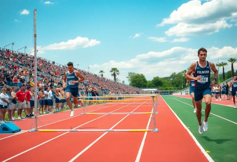 Athletes competing at the Class C State Track and Field Meet in Missoula