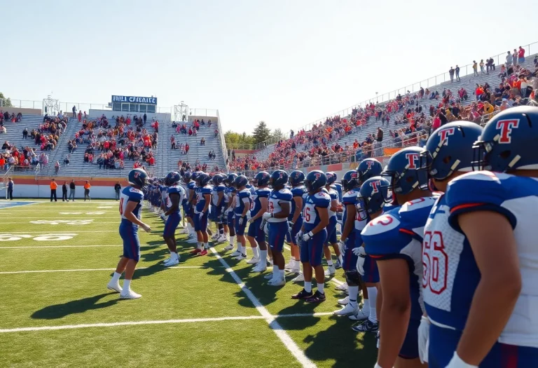 Cocalico Eagles football team preparing for a game