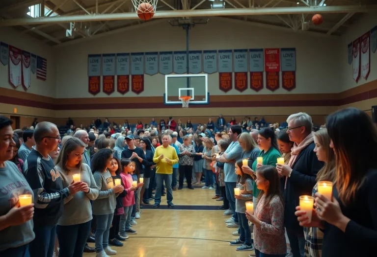 Community members gather in remembrance of Eric Bass Jr.
