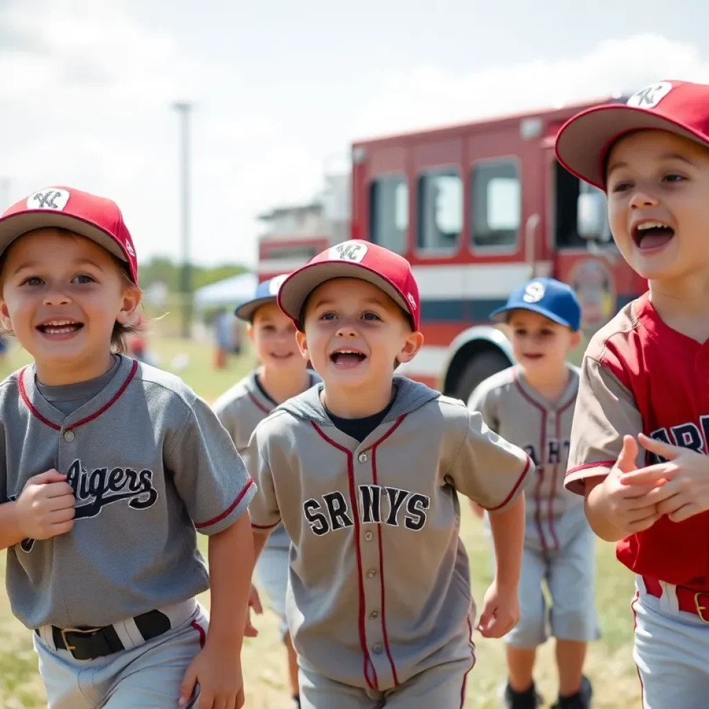 Youth baseball game disrupted by water spray