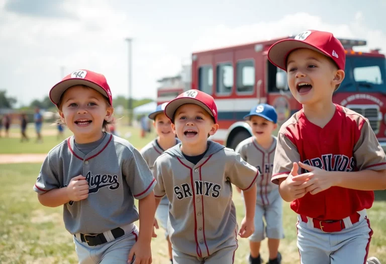 Youth baseball game disrupted by water spray