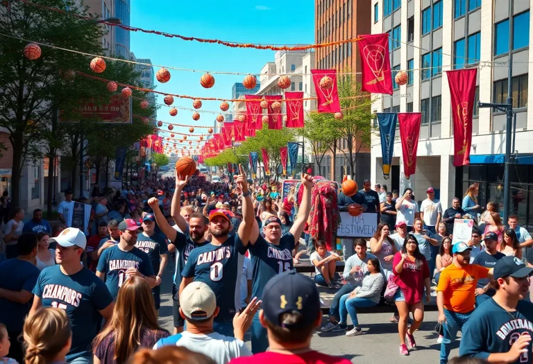 Parade celebrating Fort Smith NBA champions